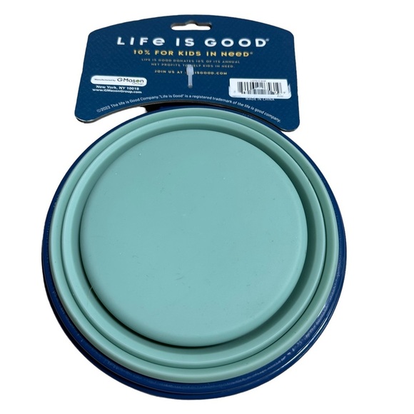 NWT Life Is Good‎ Travel Collapsable Bowl - Picture 3 of 3